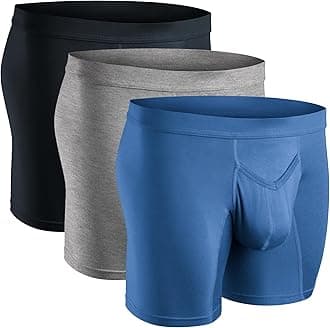 Real Men Bulge Enhancing Pouch Underwear for Men – 1, 3 and 6 Pack Set - Modal Boxer Briefs ABCD Pouch