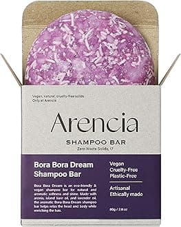 Bora Bora Dream Shampoo Bar - Volumizing, Color Protecting for Curly and All Hair Types - Vegan, pH Balanced, Sulfate-Free, Eco-Friendly