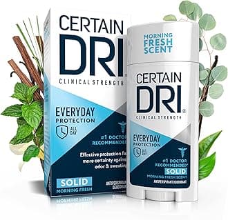 Certain Dri Everyday Strength Clinical Antiperspirant Deodorant | Effective All Day Protection Against Odor and Sweat | Solid | 2.6 Ounces | Pack of 1