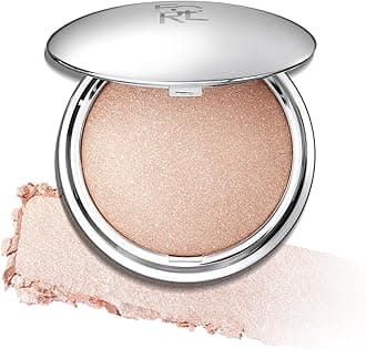 Shimmer Face Highlighter Makeup Powder, Gel to Powder Glow Finish, Leaving a Lightweight & Healthy Radiance, Long Lasting Luminous Face Body Highlighter Makeup,GD01 New World