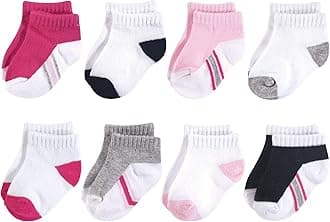 Hudson Baby Unisex Baby Cotton Rich Newborn and Terry Socks Casual Socks (pack of 8)