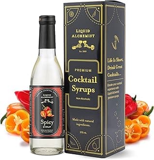 - Liquid Alchemist Spicy Habanero Infused Simple Syrup for Cocktails – Real Ingredients Make our Habanero Syrup a Great Spicy Margarita Mix & Paloma Picante - Vegan, Non-GMO Sweet Heat Drink Mix (12.7 oz)
