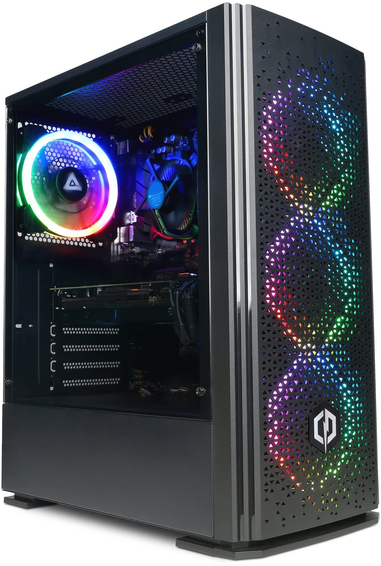 CyberPowerPC Warrior Gaming PC - Intel Core i7-11700F, Nvidia RTX 3070 8GB, 16GB RAM, 1TB NVMe SSD, 650W 80+ PSU, Wi-Fi, Windows 11, Amethyst RGB