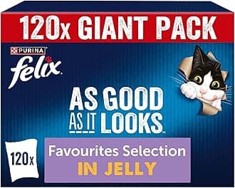 FELIX As Good As it Looks Favourites Selection in Jelly Wet Cat Food 120x85g