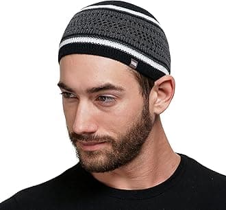 Breathable Cotton Stretchy Skull Cap Kufi Hats for Men in Cool Designs | Helmet Liner | Muslim Ramadan Gifts Eid Gifts