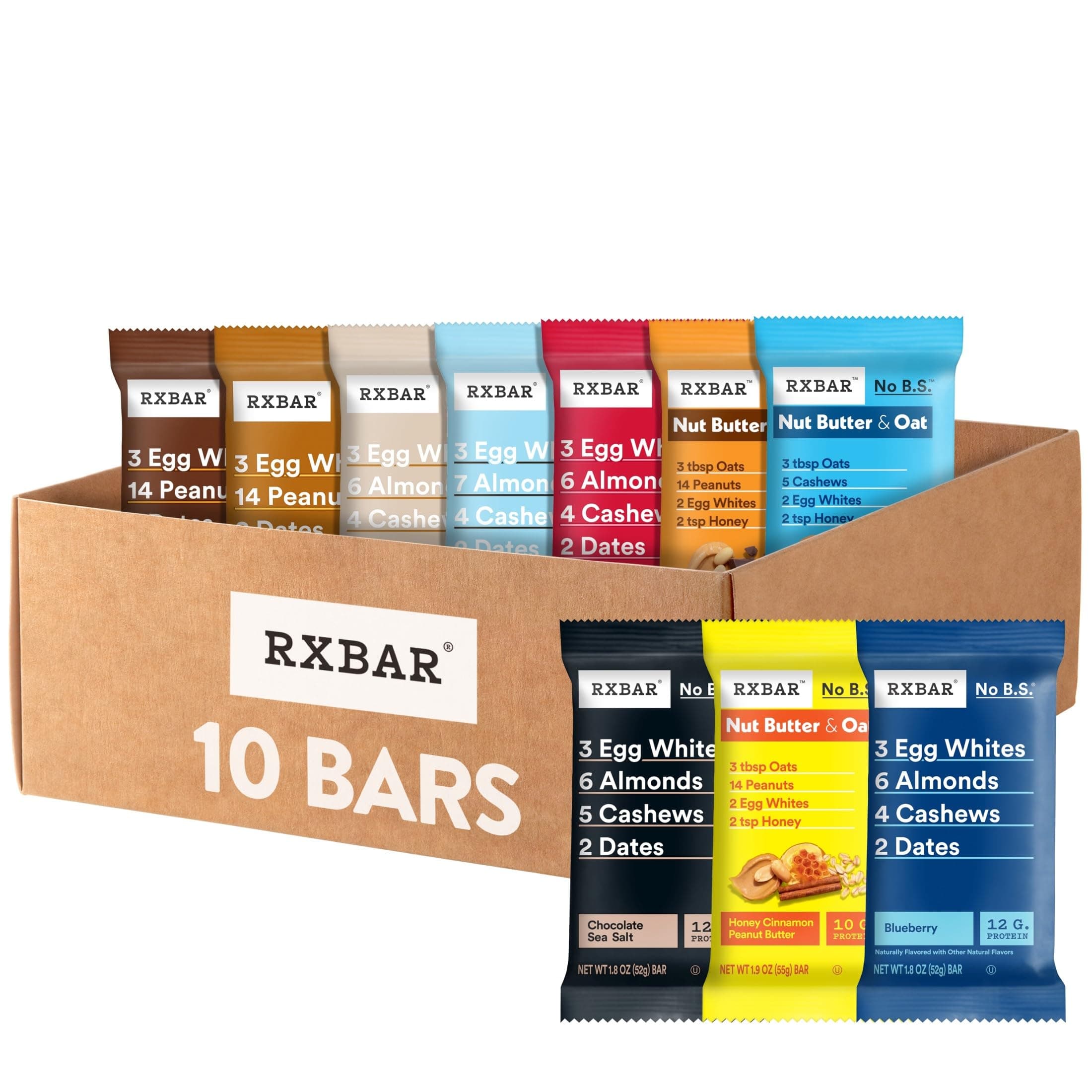 Protein Bars, Snack Bars, Variety Pack (10 Count)