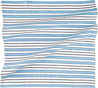 FINGERCRAFT Table Napkins 100% Cotton Yarn Dyed Thick Fabric Cloth Napkins High GSM Napkins 20in x 20in Washable and Reusable for Kitchen Hotels Wedding (Blue White Stripe, Set of 6)