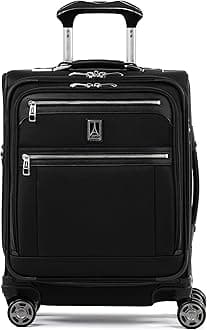 Luggage Platinum Elite 20" Carry-on Intl Expandable Spinner w/USB Port, Shadow Black