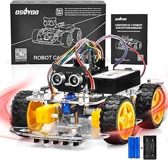 OSOYOO V2.1 Smart IOT Robot Car Kit for Arduino - Early STEM Education for Beginner Teenage and Kid – Learn Circuit, Sensor - Get Hands-on Experience on Programming, Electronics Assembling, Robotics
