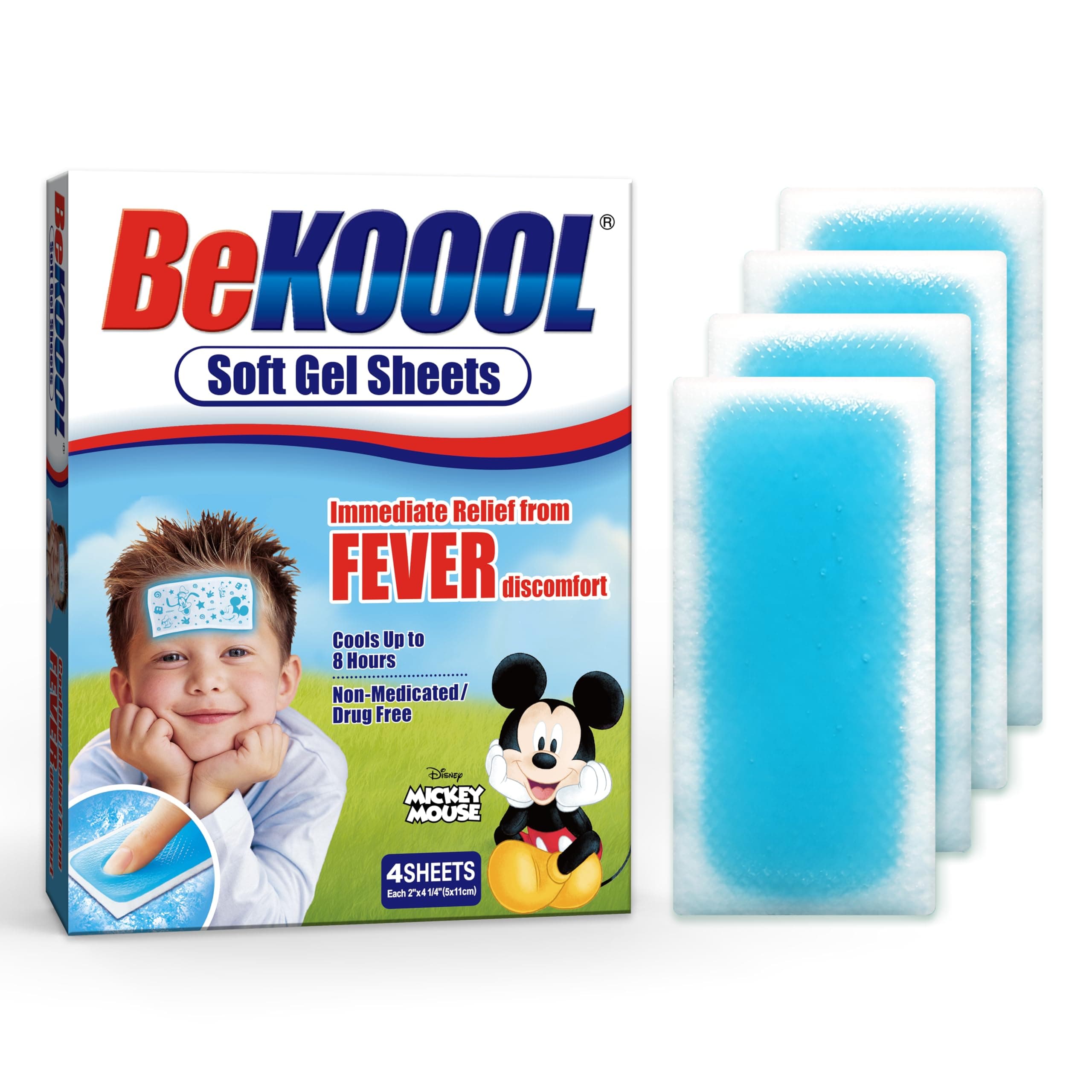 Bekoool Be Koool Soft Gel Sheets Kids Size: 4 Ct