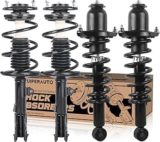 KUIPERAUTO 4PCS Front&Rear Struts Shocks Absorbers & Coil Spring Assembly Compatible for 2009-2012 Toyota Corolla 2.4L L4 Replacement 832598 832597 172599