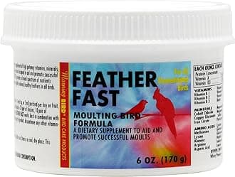 Morning Bird Feather Fast, Dietary Supplement for Moulting Birds, Mix with Bird Food, 6 oz