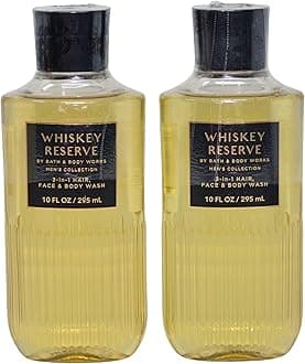 Shea + Vitamin E Shower Gel, Set of 2, 10oz Each (Whiskey Reserve)
