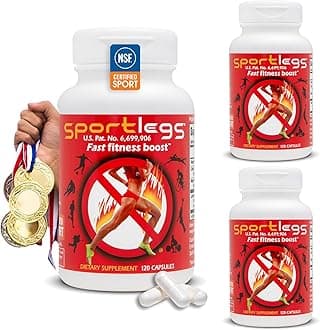 SPORTLEGS Lactic Acid Capsules - Pre Workout for Men and Women,  Running Mara...