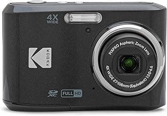 KODAK PIXPRO Friendly Zoom FZ45-BK 16MP Digital Camera with 4X Optical Zoom 27mm Wide Angle and 2.7" LCD Screen (Black)
