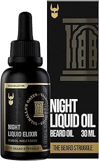 Beard Growth Oil - Valhalla's Gates, Gold Collection (1 Fl oz) - Night Liquid Elixir - Beard Oil for Men - Softens, Moisturizing, & Healthier Beard Growth