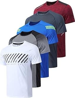 Liberty Imports Men's T-Shirts Athlétiques À Manches Courtes Et Col Rond T-Shirt