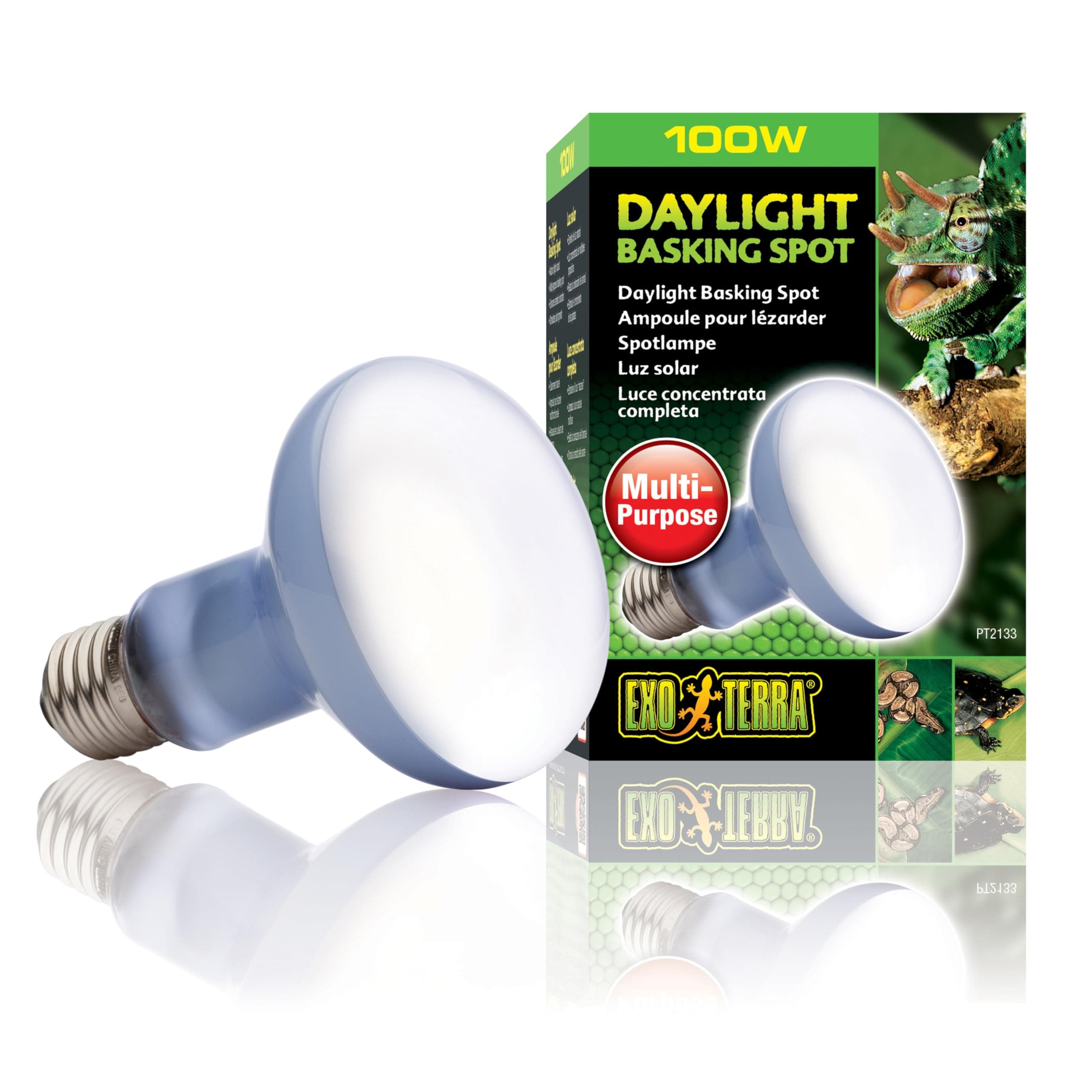 Daylight Basking Spot Bulb, 100 W,Violet