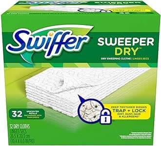 Sweeper Dry Sweeping Cloths, Refills, Unscented, 32 ct.