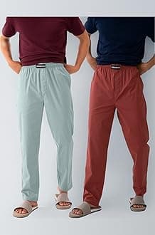 The Stretch Men's Woven Cotton Tapered Fit Pyjama Pants