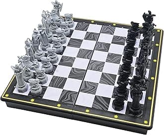 Harry Potter Chess Game, Magnetic and Foldable Chess Board, 32 Pieces, Family Game, CGM300HP, 2 Players, Age 7+