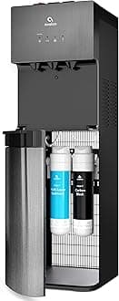 Avalon A5BLK Self Cleaning Bottleless Water Cooler Dispenser, UL, NSF Certified Filters, Black Stainless Steel, Full Size