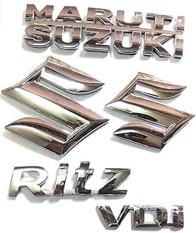 Car Emblem for CAR Monogram Logo/Emblem/Badge for Maruti Ritz VDI Set of 5PCS Logosn518