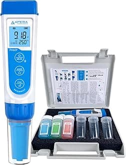 AI312 PH60F Premium pH Pocket Tester with Replaceable Flat Sensor, for Skin, Fabrics, Paper's pH Testing, ±0.01 pH Accuracy, -2.00-16.00 pH Range