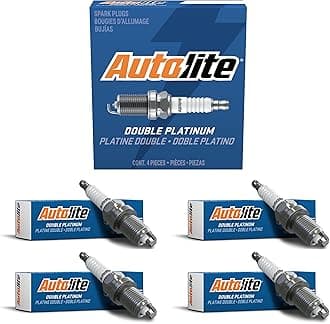 Autolite APP3923 Double Platinum Automotive Replacement Spark Plugs (4 Pack)