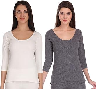 Selfcare Women's Thermal Tops Set Soft & Warm Poly Cotton Winters Wear Vest (SW0020-3XS)