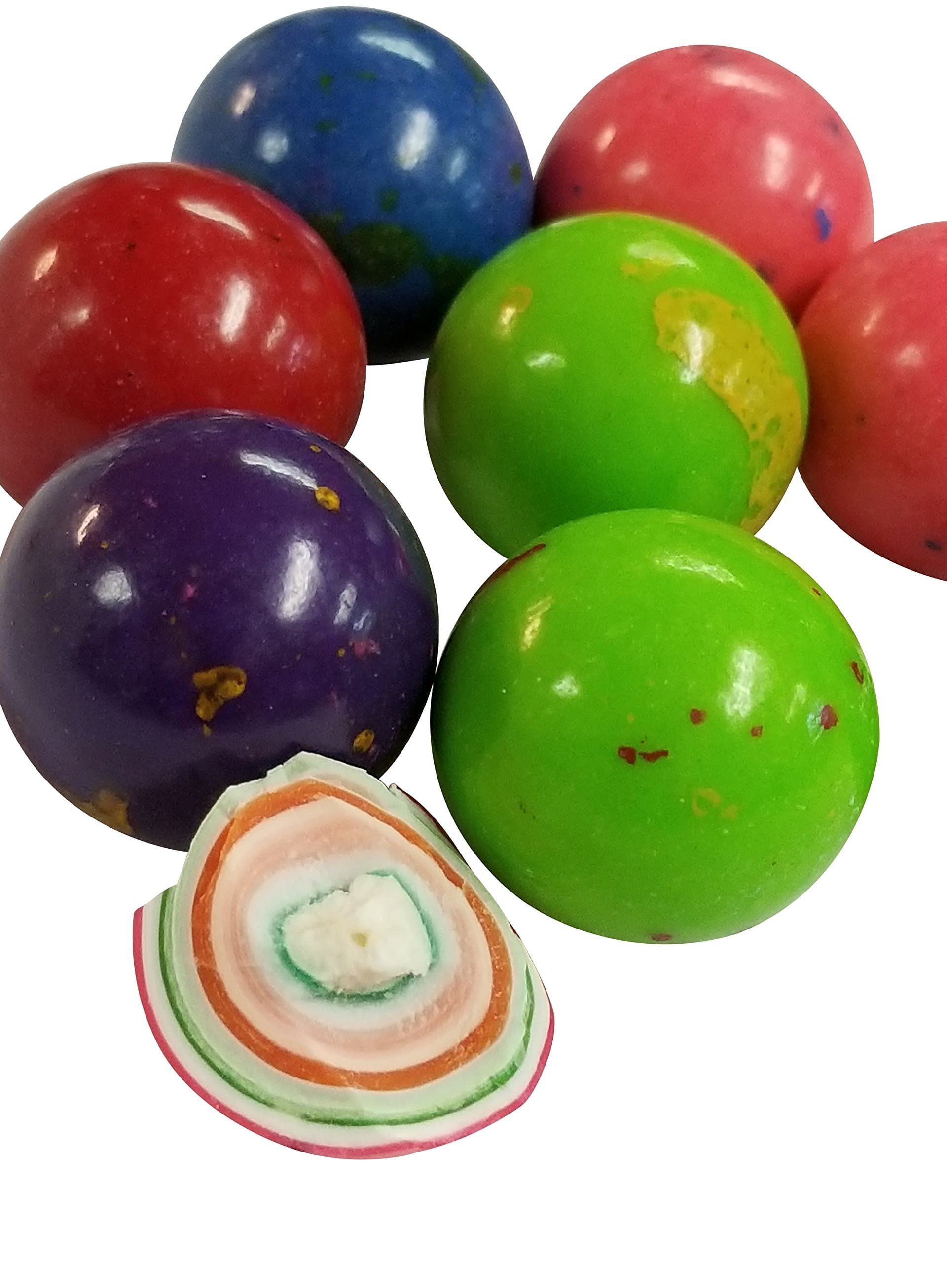 Jawbreakers Assorted Colors 1 Inch Rock Hard Candy Rainbow Candy 2 Pounds-Pressed Dextrose Candy Center