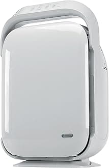 GermGuardian Hi-Performance Air Purifier with HEPA Pure Filter, Timer, Ionizer, Removes 99.97% of Pollutants, Large Rooms up to 1620 Sq. Ft., UV-C Light Helps Reduce Germs, 27”, White, AC9200WCA