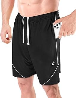 NY ThreadsMen's Athletic Shorts Quick Dry Loose-Fit Lightweight Running Workout Gym Shorts with Pockets