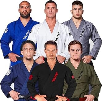 BJJ GI for Men IBJJF Kimono BJJ Jiujitsu GIS W/Preshrunk Fabric & Free Belt (See Special Sizing Guide)