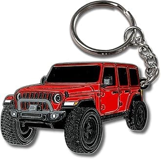 Jeep Wrangler Keychain - Officially Licensed Jeep Rubicon Accessories JL Key Chain JKU 2024 2023