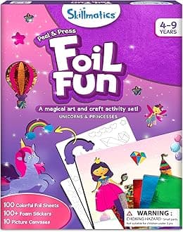 – Foil Fun - Unicorns & Princesses, No Mess Art for Kids, Craft Kits & Supplies, DIY Creative Activity, Travel Toys, Gifts for Ages 4, 5, 6, 7, 8, 9