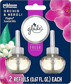 Glade PlugIns Refills Air Freshener, Orchid & Neroli, 1.34oz, 2 Refills