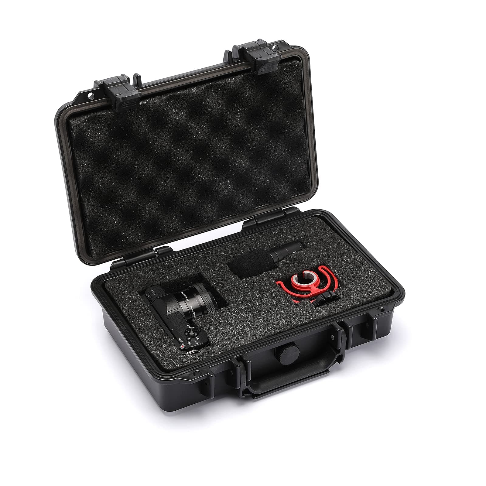 11.5-Inch Black Waterproof & Explosion-Proof Box, Customizable Foam, IP67 Waterproof & Dustproof, Storage Box