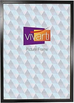 Vivarti Thin Matt Black Box Picture Photo Frame 50 x 60 cm