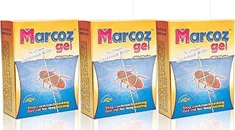 Marcoz Ultimate Cockroach Killer Anti Roach Red Gel 20 Gram Big - Pack of 3