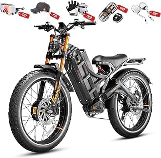 eAhora Romeo Pro 3 [2026] Peak 5600W Electric Bike for Adults 50Mph, 60V 80Ah Battery 250 Miles,Long Range Dual Motors Ebike,26"*4.0 Fat Tire Full Suspension