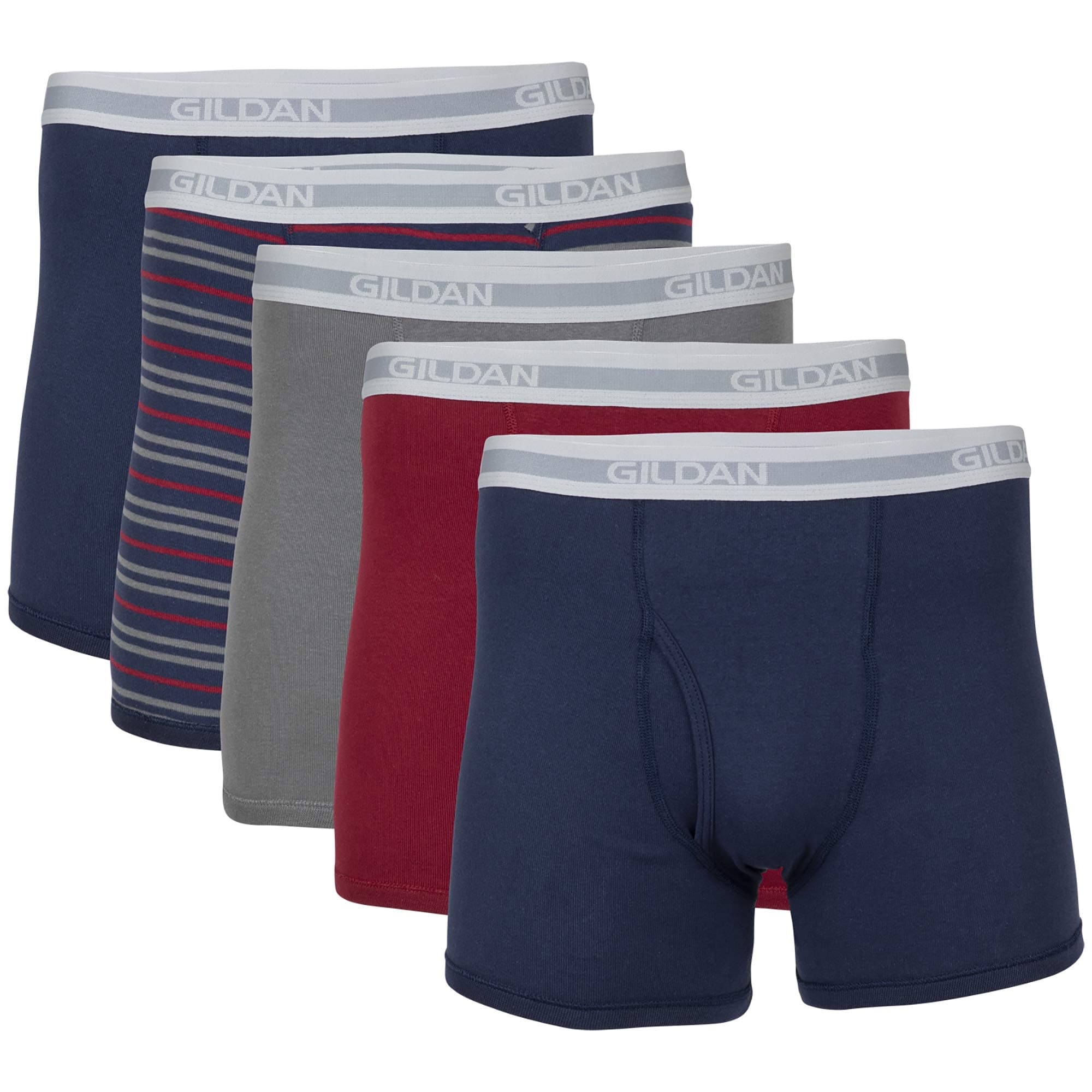 Gildan Men's Regular Leg Boxer Brief Multipack