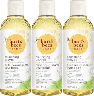 Burt's Bees Baby Nourishing Baby Oil, 100% Natural Origin Skin Care - 5 Ounce Bottle