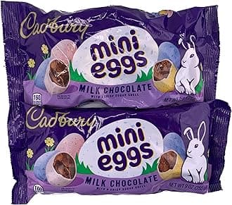 Mini Eggs Milk Chocolate Pack of 2 x 9oz Bags of Chocolate Easter Egg Candy by Inspired Candy.
