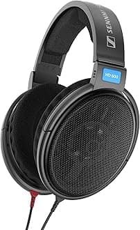 - HD 600 - Audiophile Open-Back Dynamic Wired Headphones Over Ear with Natural Soundstage and Premium Comfort for Music Lovers, Open Metal Earpiece Covers, Black