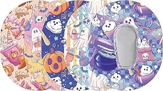 GlucomartAdhesive Patches for Dexcom G6 – 5-Pack Waterproof, Sweatproof CGM Overpatches – Hypoallergenic CGM Patches (Spirited Season)