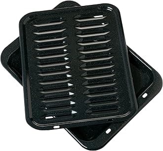 General Electric WB48X10056 Large Broiler Pan and Rack, 12-3/4 x 16-1/2-Inch