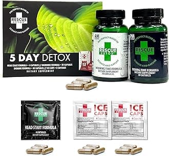 5 Day Permanent Detox Kit - 72ct Capsules | Comprehensive Full Body Cleanse with Bonus Instant ICE Caps