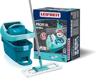 "Profi" Mop and Bucket Set with Rollers, Turquoise