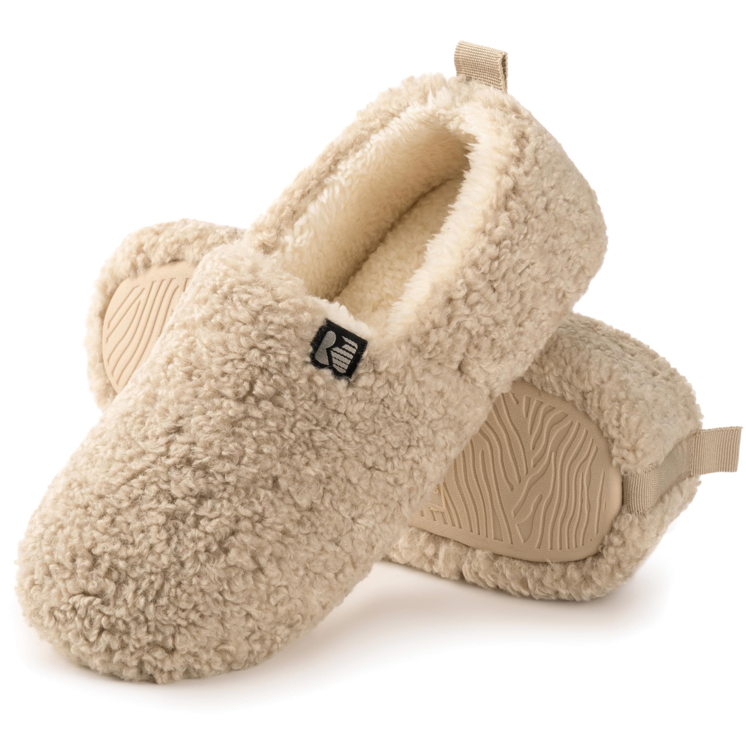 RockDove Women's Puff-Ease Faux Shearling Closed Back Slipper